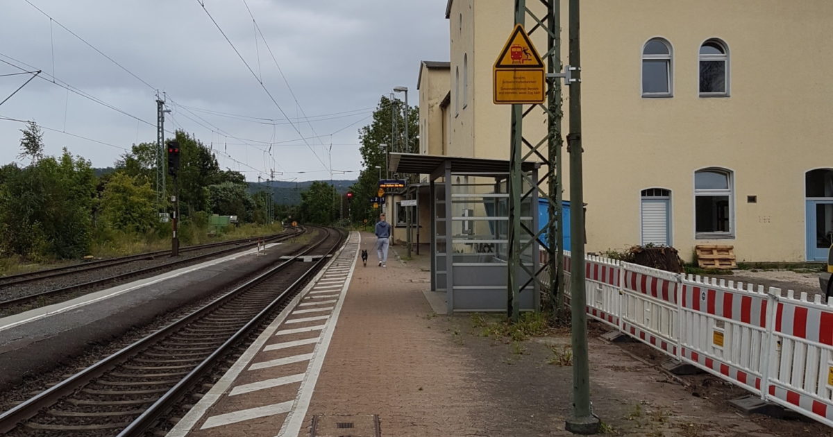 Die Bauarbeiten am Bahnhof Hedemünden beginnen SPD Ortsverein Hann