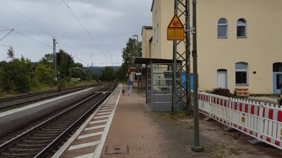 Bahnhof Hedemünden vor dem Umbau